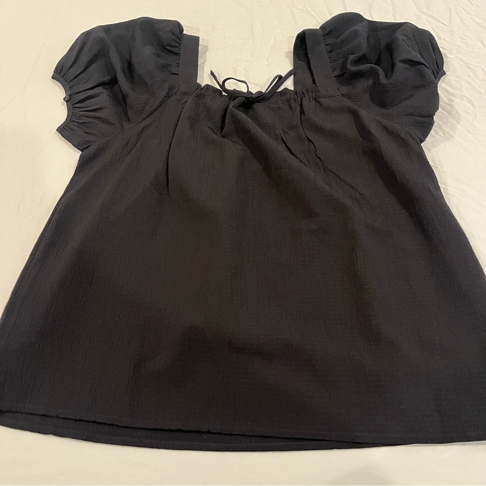 Madewell Textured Black Sleeveless Top - Picture 6 of 9